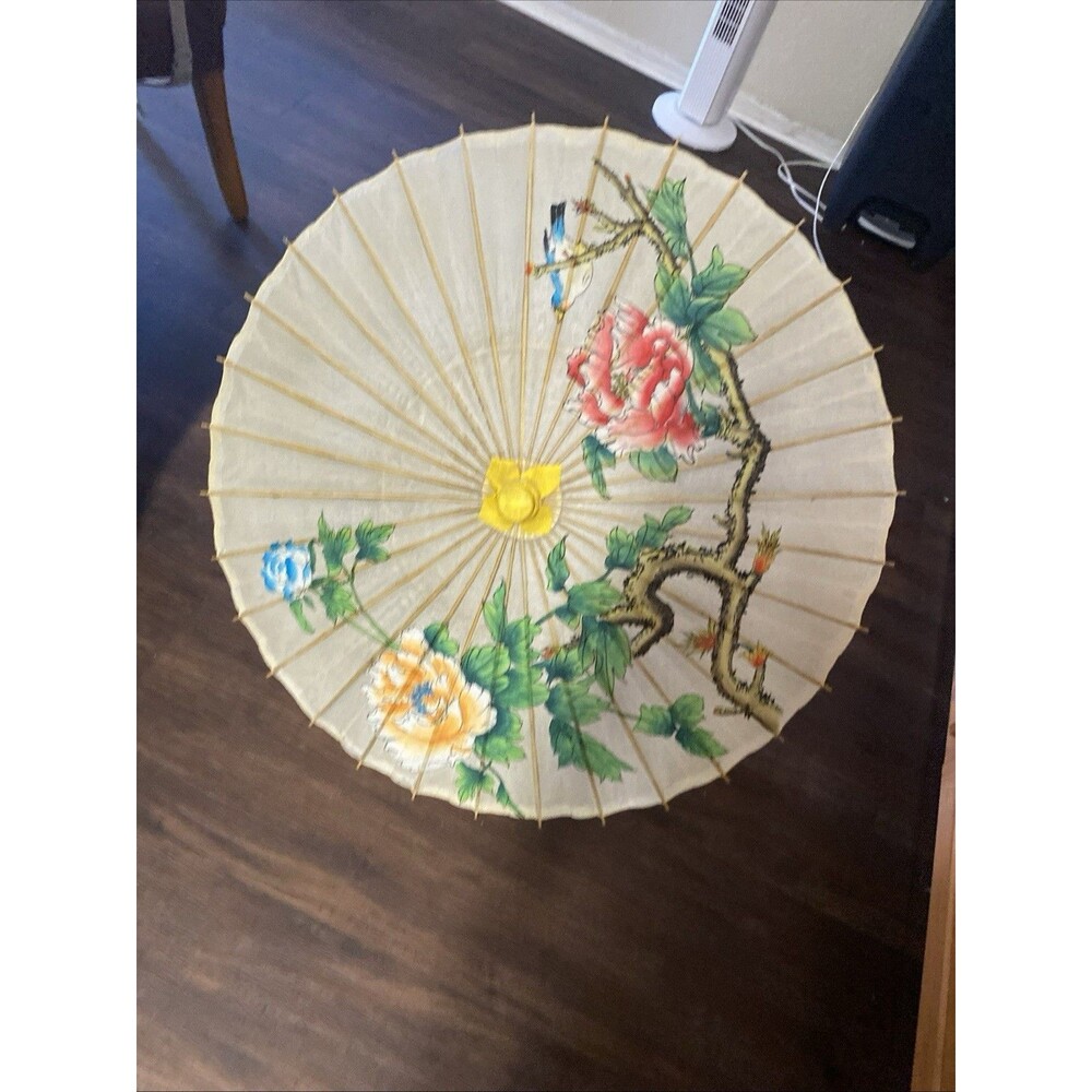 Vintage Umbrella Collectible Japanese Or Chinese Handmade/hand painted